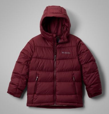 Youth Pike Lake II Hooded Puffer Jacket, Color: Rich Wine, image 5