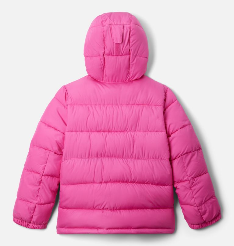 Youth Pike Lake II Hooded Insulated Puffer Jacket, Color: Pink Ice, image 2