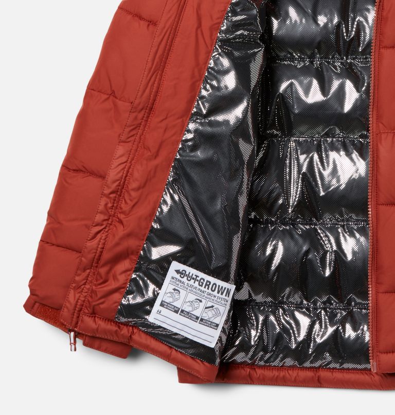 Thumbnail: Youth Pike Lake II Hooded Insulated Puffer Jacket, Color: Warp Red, image 3