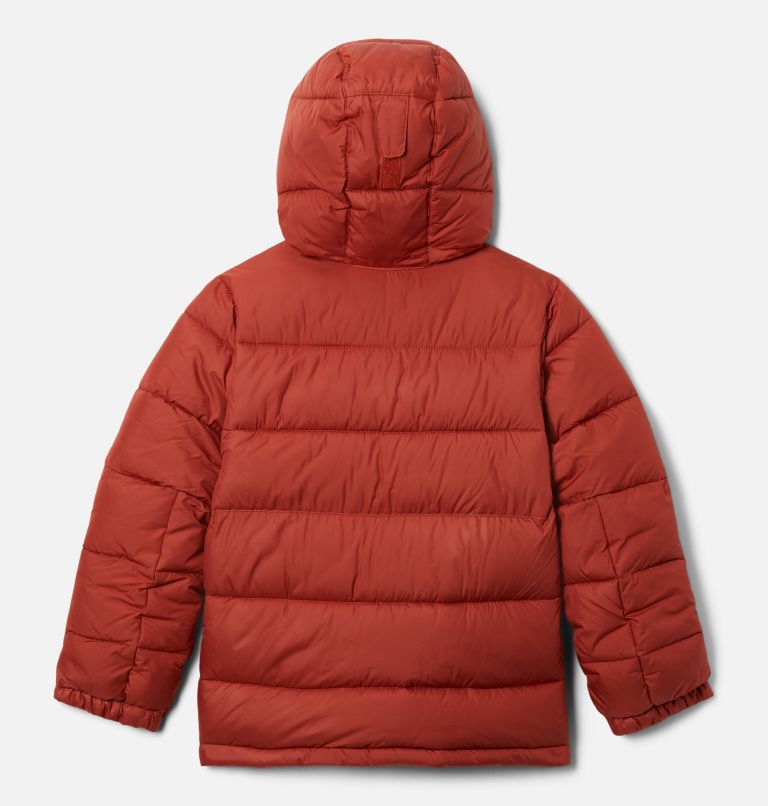 Thumbnail: Youth Pike Lake II Hooded Insulated Puffer Jacket, Color: Warp Red, image 2