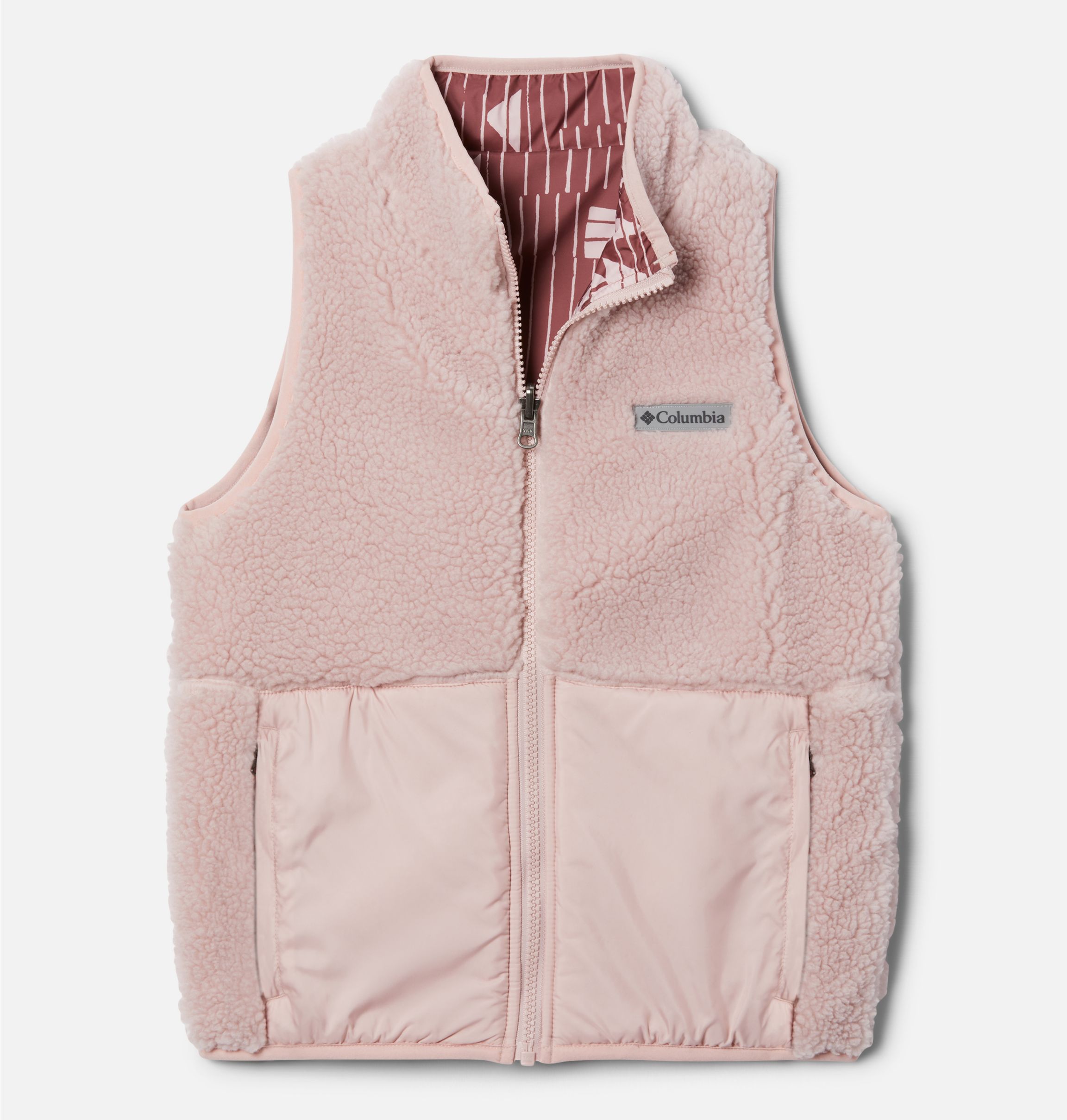 Quilted Faux Suede Reversible Vest