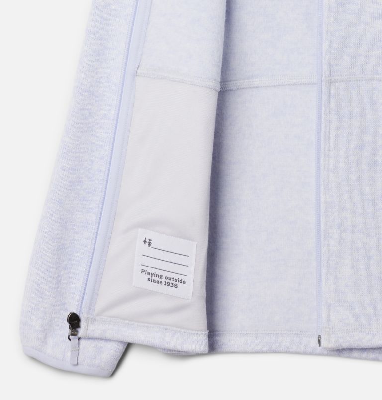 Kids' Sweater Weather Full Zip Jacket, Color: Snowdrift Heather, image 3