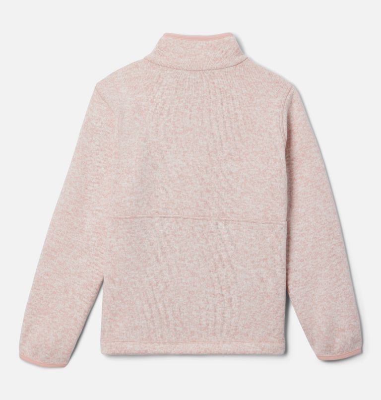 Thumbnail: Manteau à fermeture éclair Sweater Weather pour enfants, Color: Dusty Pink Heather, image 2