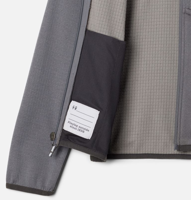 Boys' Triple Canyon Technical Fleece Jacket, Color: City Grey, Shark, image 3