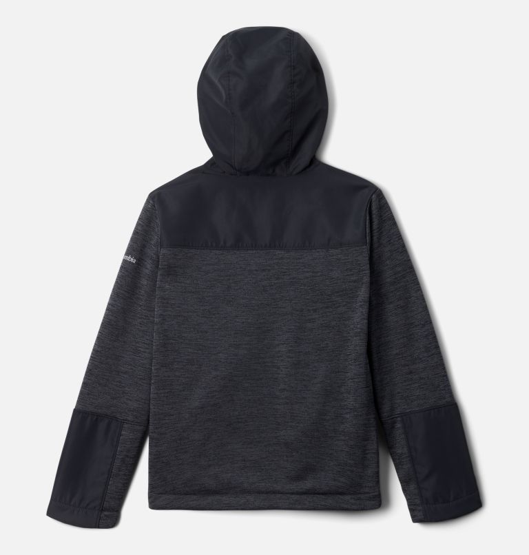 Kids' Out-Shield II Dry Full Zip Fleece Jacket, Color: Black, image 2