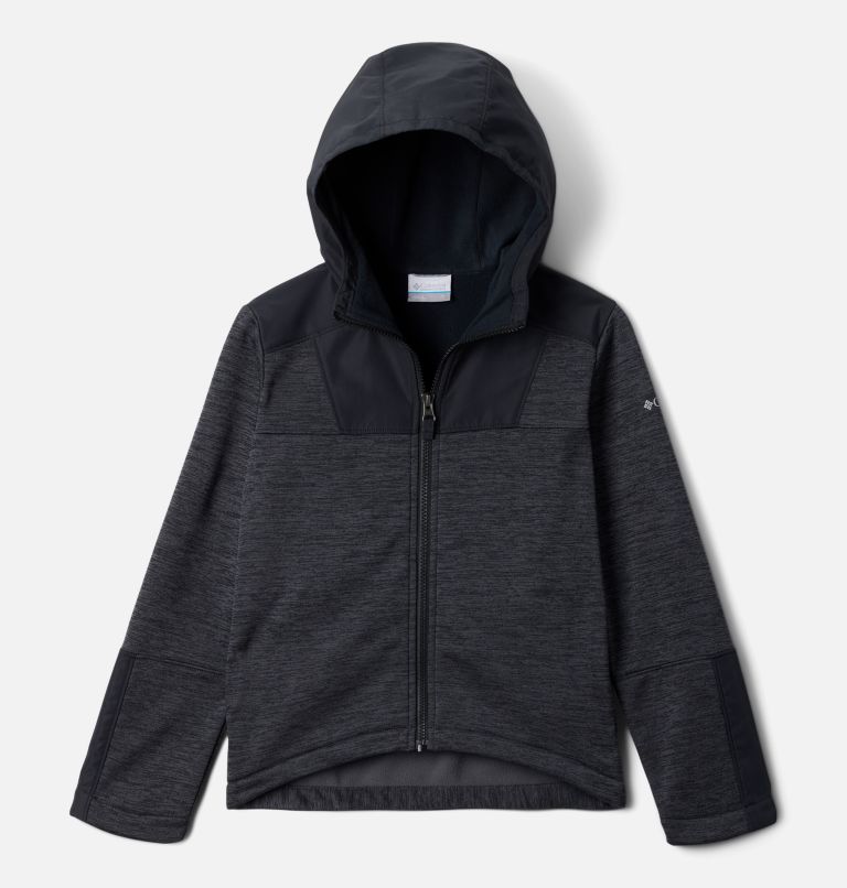 Thumbnail: Kids' Out-Shield II Dry Full Zip Fleece Jacket, Color: Black, image 1
