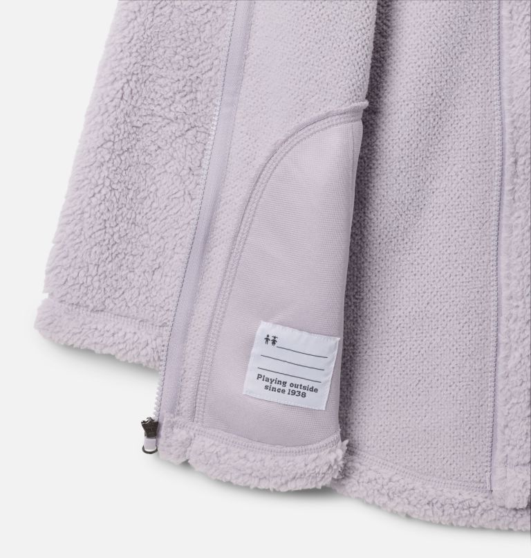 Girls' West Bend Full Zip Fleece Jacket, Color: Lavender Pearl, image 3