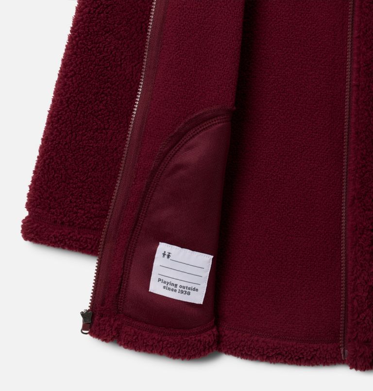 Girls' West Bend Full Zip Fleece Jacket, Color: Rich Wine, image 3