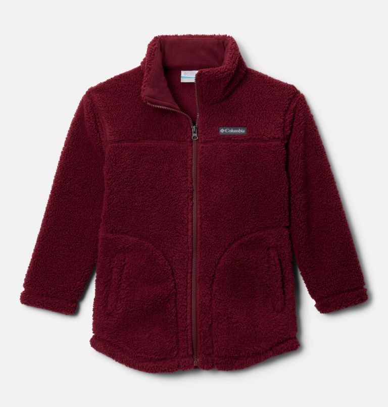 Girls' West Bend Full Zip Fleece Jacket, Color: Rich Wine, image 1