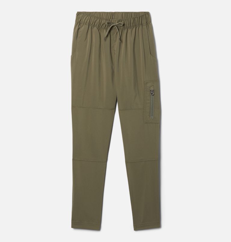 Girls' Silver Ridge Utility Cargo Pants, Color: Stone Green, image 1