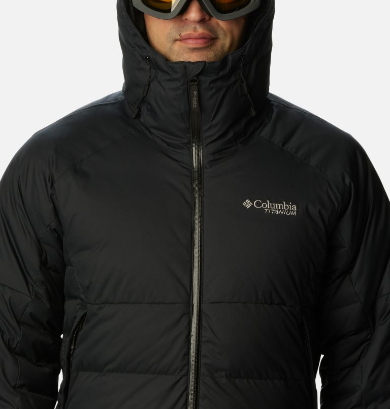 Thumbnail: Veste de Ski Imperméable en Duvet Roaring Fork Homme, Color: Black, image 4