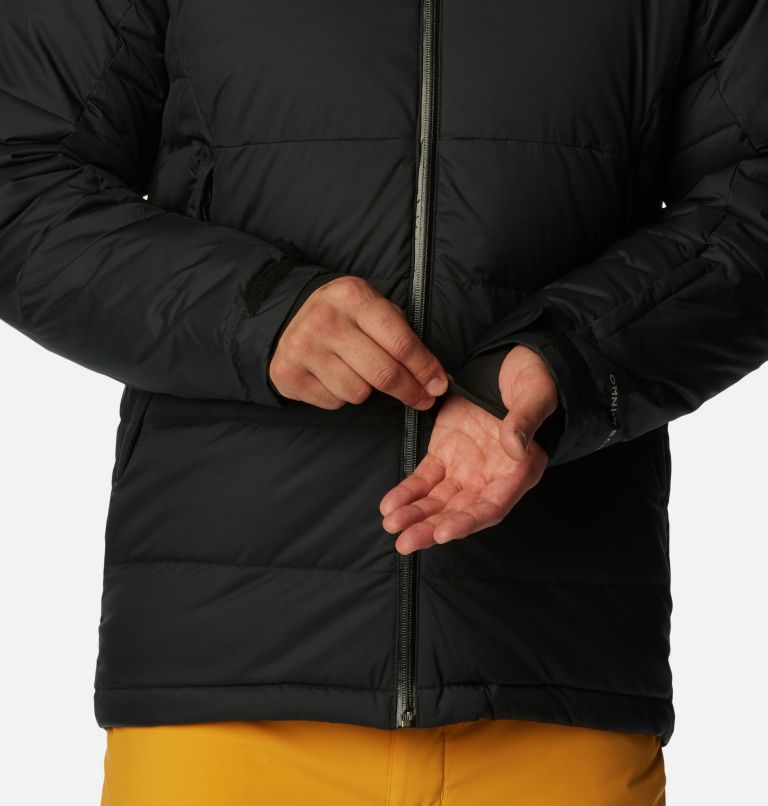 Thumbnail: Veste de Ski Imperméable en Duvet Roaring Fork Homme, Color: Black, image 9