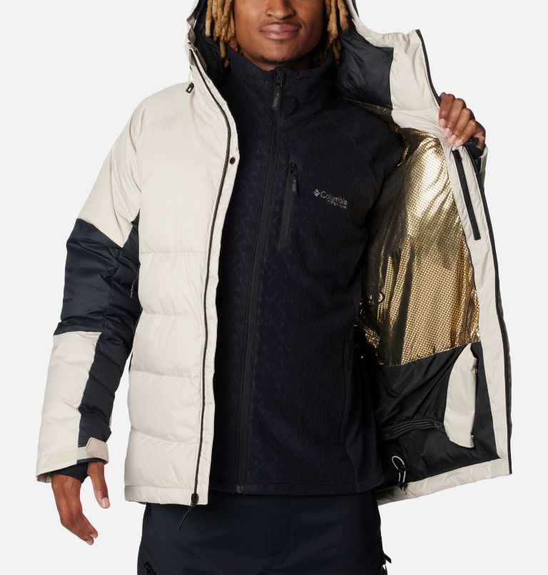 Veste de Ski en Duvet Rembourré Chaud Hiver Homme Manteau de Neige Escalade  