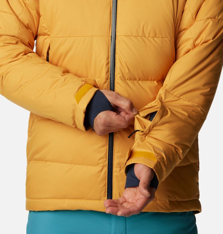 Manteau en Duvet Roaring Fork  pour hommes, Color: Raw Honey, Collegiate Navy, image 9