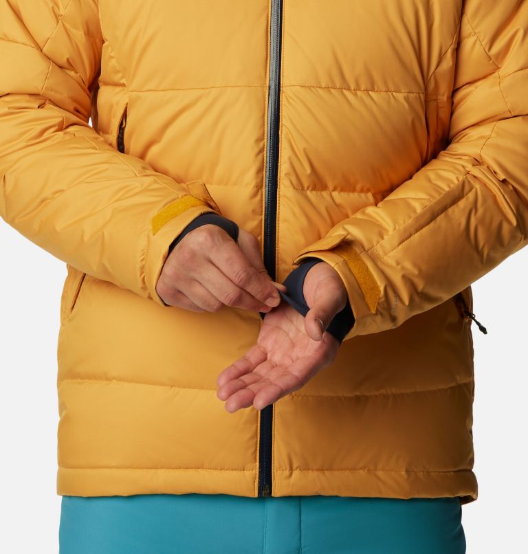 Manteau en Duvet Roaring Fork  pour hommes, Color: Raw Honey, Collegiate Navy, image 11