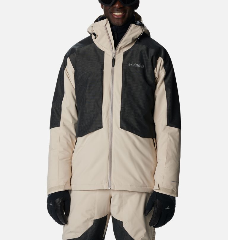 Thumbnail: Men's Highland Summit Waterproof Ski Jacket, Color: Dark Stone, Black, image 1