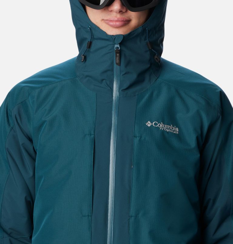 Thumbnail: Men's Highland Summit Waterproof Ski Jacket, Color: Night Wave, Black, image 4