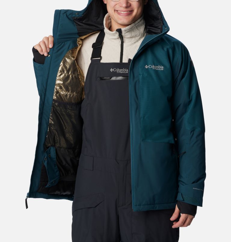 Men's Highland Summit Jacket, Color: Night Wave, Black, image 6