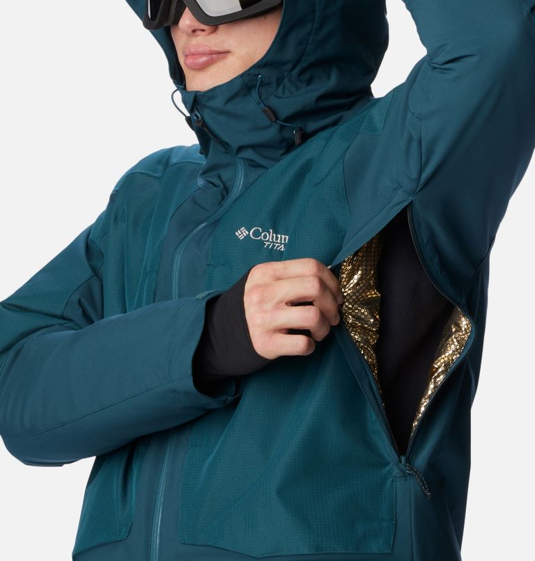 Thumbnail: Men's Highland Summit Jacket, Color: Night Wave, Black, image 9