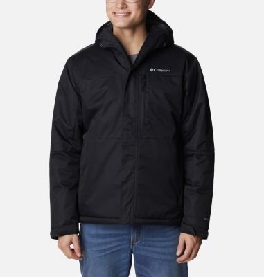 Columbia Hombre Chaqueta De Plumas Acolchada Con Capucha, Black, L