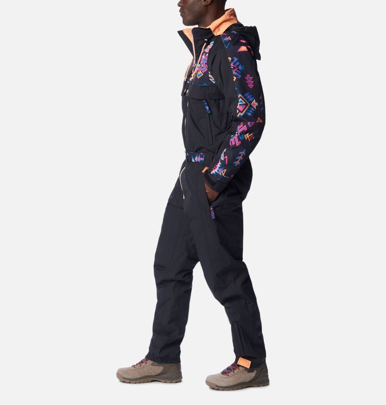 Men's Wintertrainer Snowsuit, Color: Black, Black Woven Nature, image 3