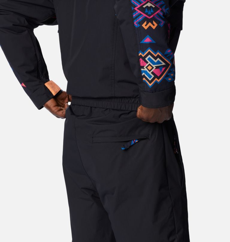 Men's Wintertrainer Snowsuit, Color: Black, Black Woven Nature, image 5