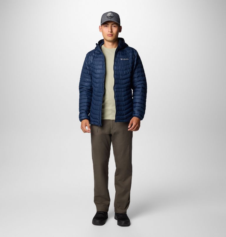 Men's Westridge Down Hooded Jacket, Color: Collegiate Navy, image 3