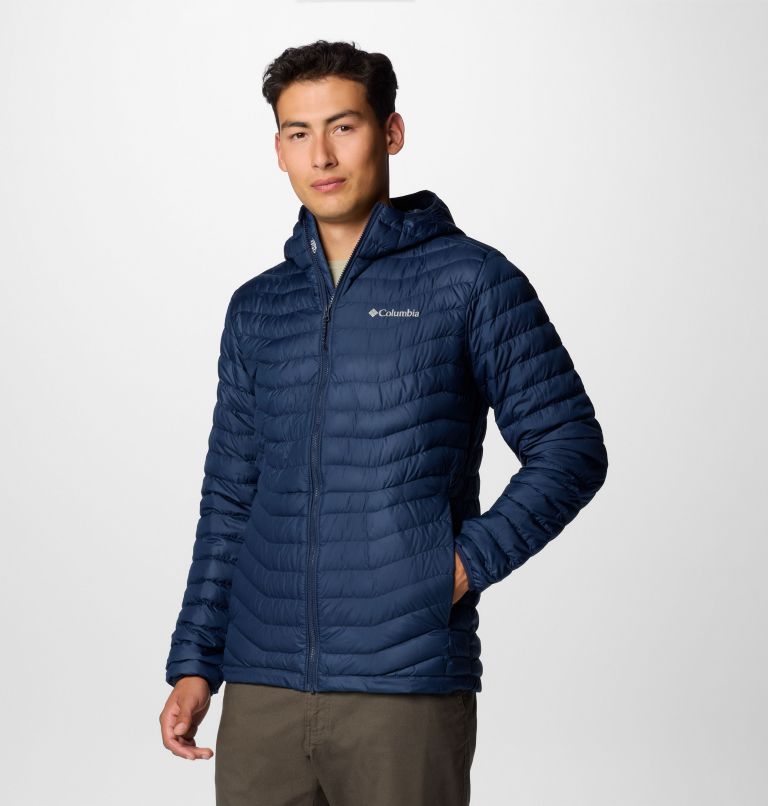 Men's Westridge Down Hooded Jacket, Color: Collegiate Navy, image 4