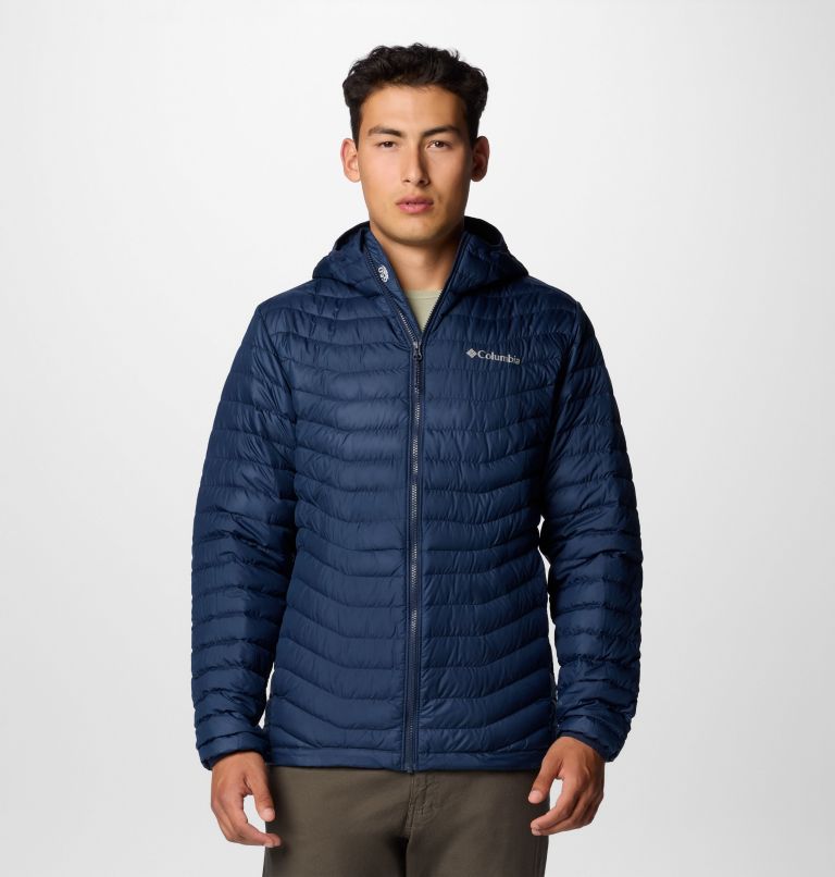 Men's Westridge Down Hooded Jacket, Color: Collegiate Navy, image 1