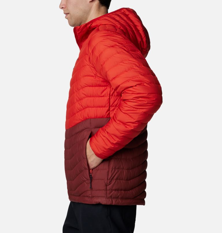 Men's Westridge Down Hooded Jacket, Color: Spice, Sail Red, image 3