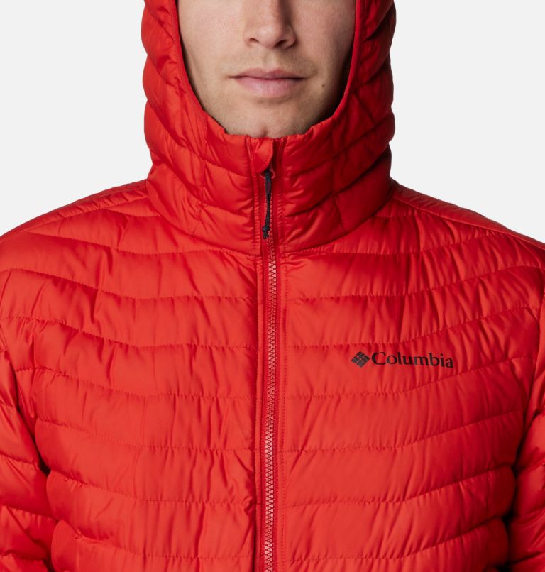 Men's Westridge Down Hooded Jacket, Color: Spice, Sail Red, image 4
