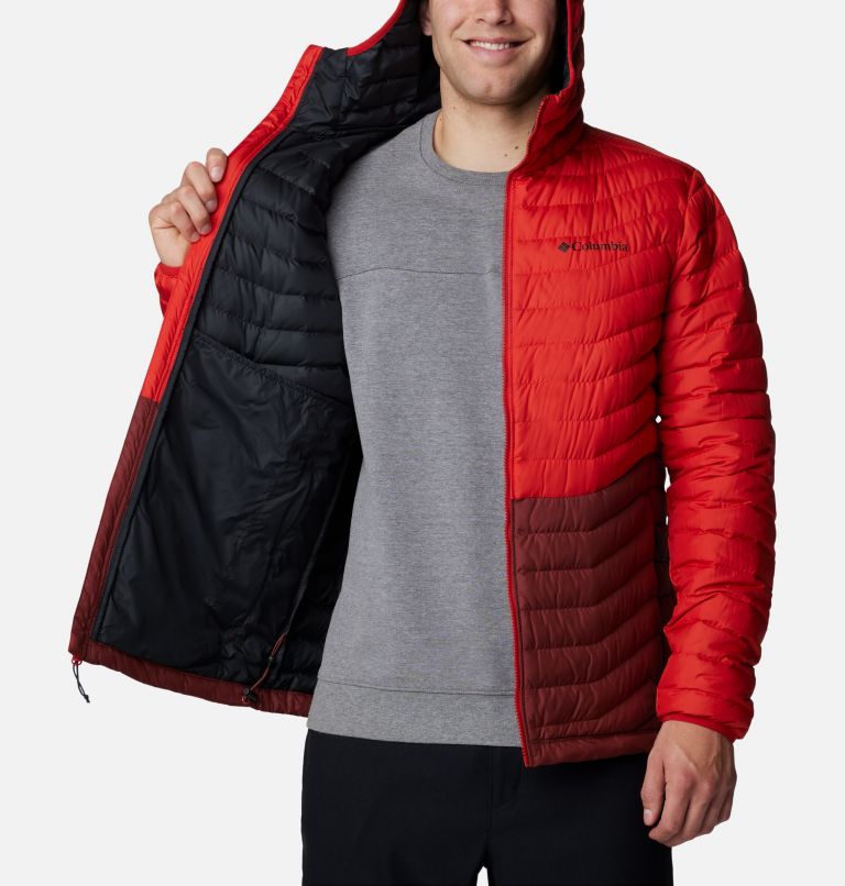 Men's Westridge Down Hooded Jacket, Color: Spice, Sail Red, image 5