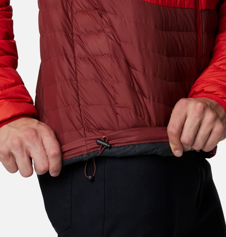 Men's Westridge Down Hooded Jacket, Color: Spice, Sail Red, image 6