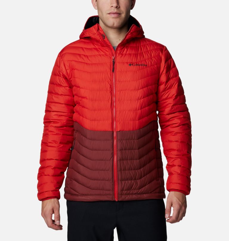Men's Westridge Down Hooded Jacket, Color: Spice, Sail Red, image 1