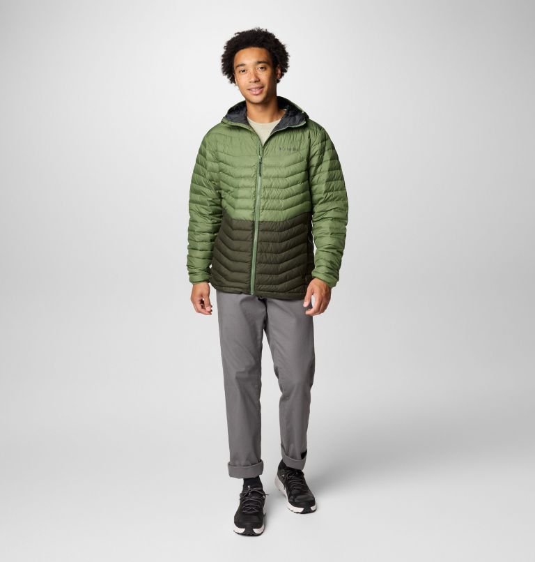 Men's Westridge Down Hooded Jacket - Tall, Color: Greenscape, Canteen, image 3