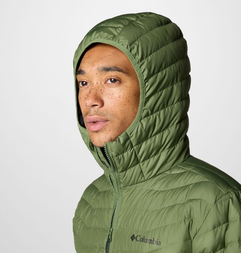 Men's Westridge Down Hooded Jacket - Tall, Color: Greenscape, Canteen, image 5