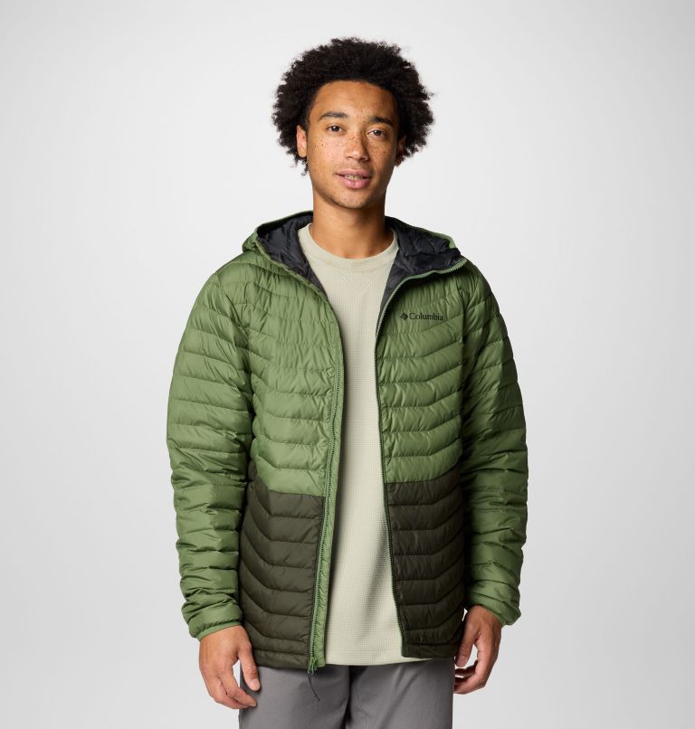 Men's Westridge Down Hooded Jacket - Tall, Color: Greenscape, Canteen, image 9