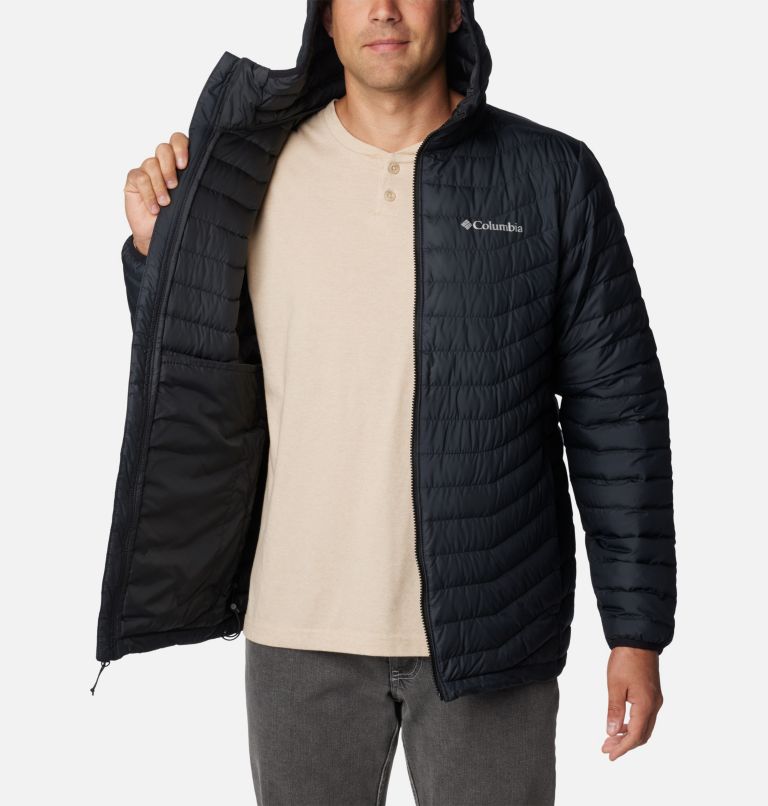 Thumbnail: Men's Westridge Down Hooded Jacket, Color: Black, image 5