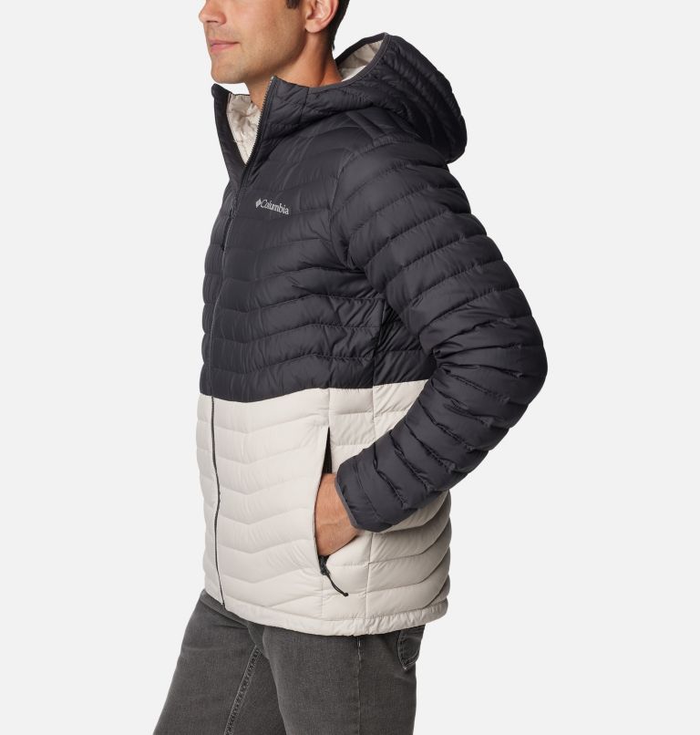 Men's Westridge Down Hooded Jacket, Color: Dark Stone, Shark, image 3