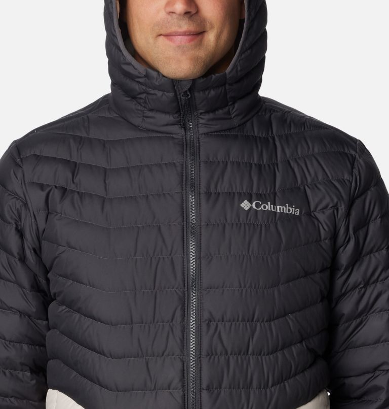 Men's Westridge Down Hooded Jacket, Color: Dark Stone, Shark, image 4