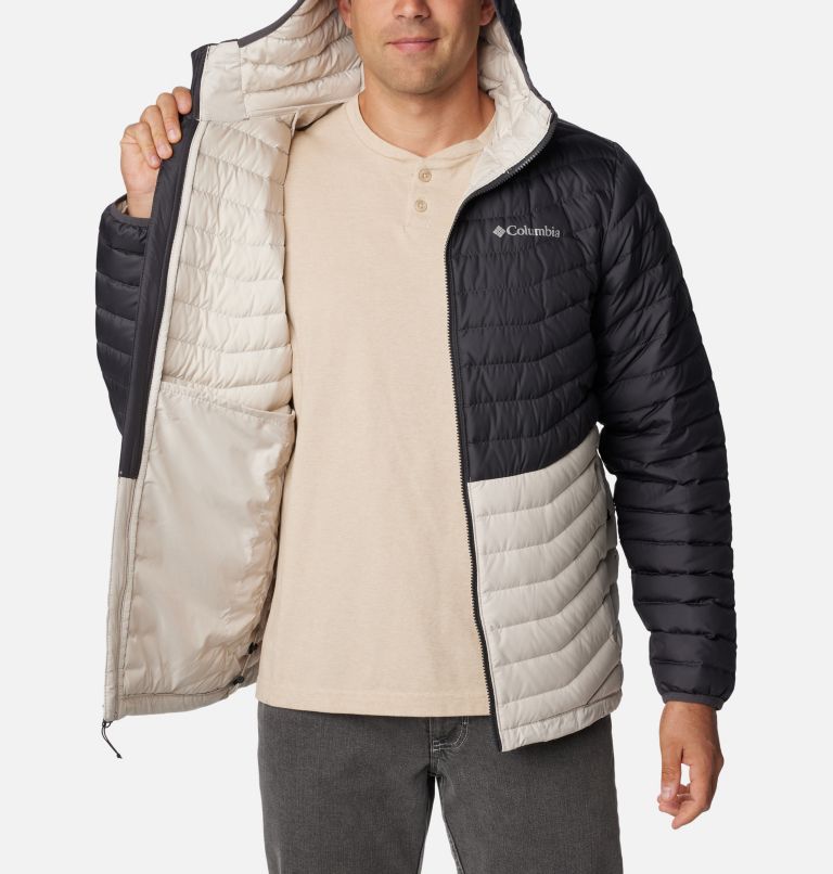Men's Westridge Down Hooded Jacket, Color: Dark Stone, Shark, image 5