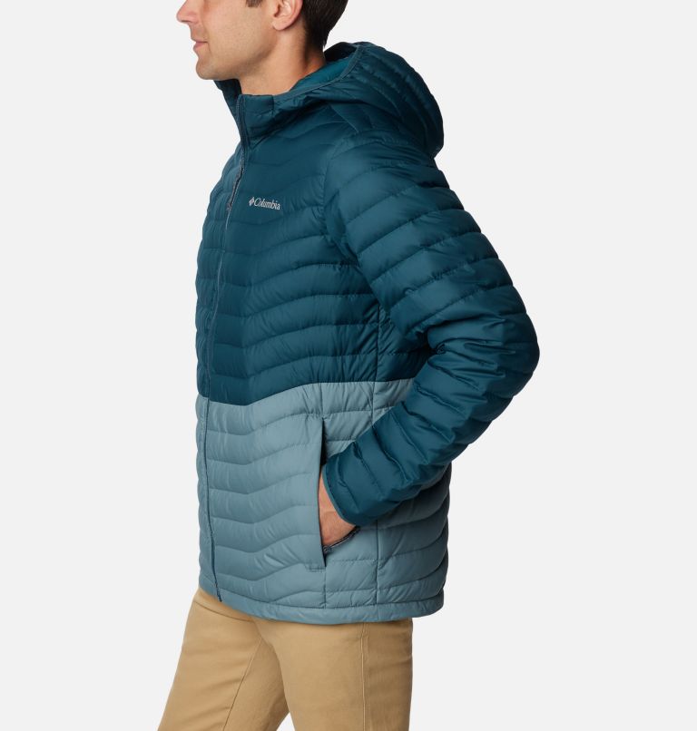 Men's Westridge Down Hooded Jacket, Color: Metal, Night Wave, image 3