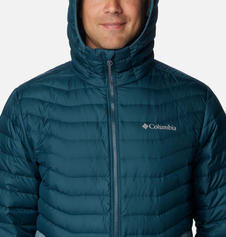 Men's Westridge Down Hooded Jacket, Color: Metal, Night Wave, image 4
