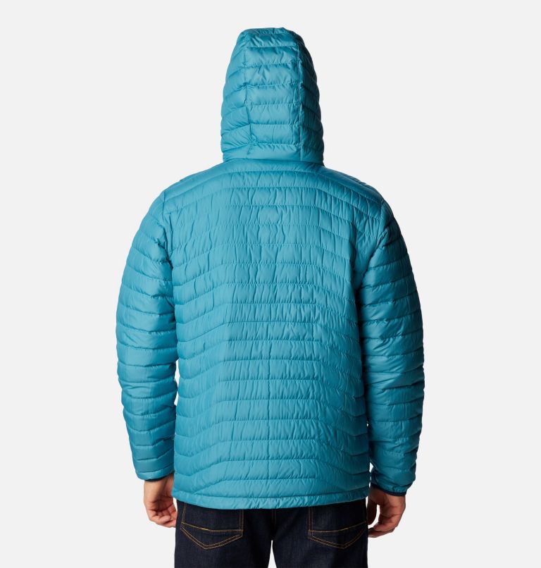 Hombre Anorak plumón capucha Verde