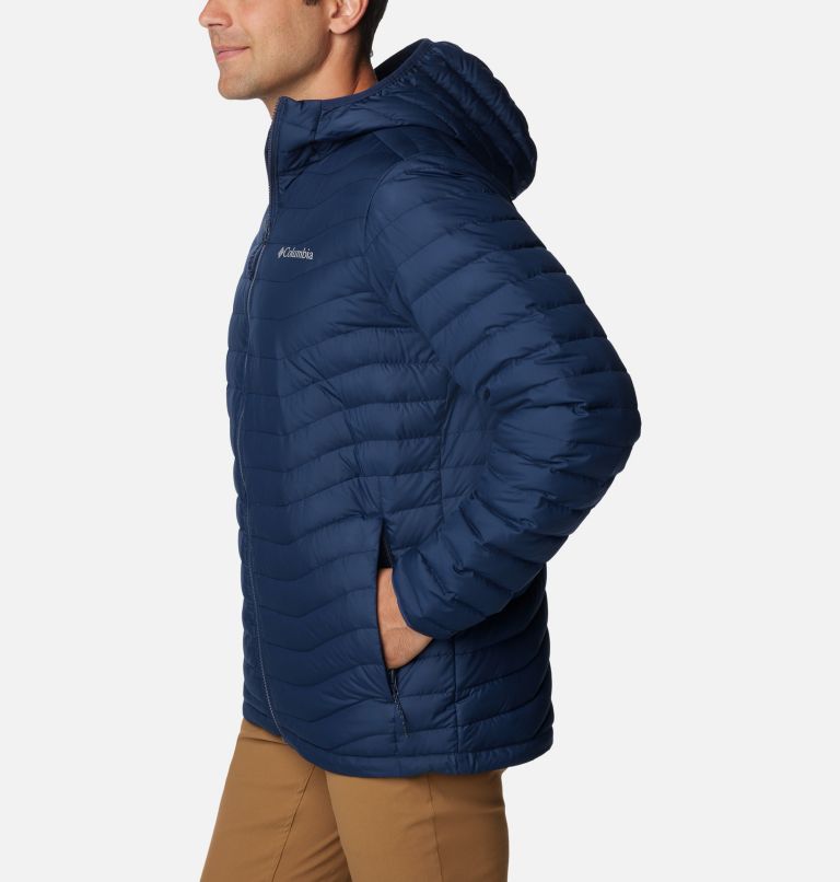 Men's Westridge Down Hooded Jacket, Color: Collegiate Navy, image 3