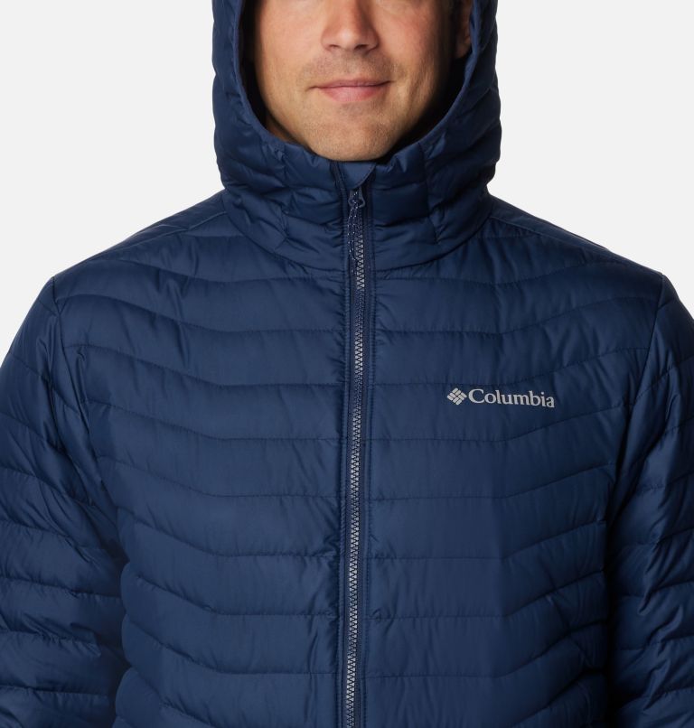 Men's Westridge Down Hooded Jacket, Color: Collegiate Navy, image 4
