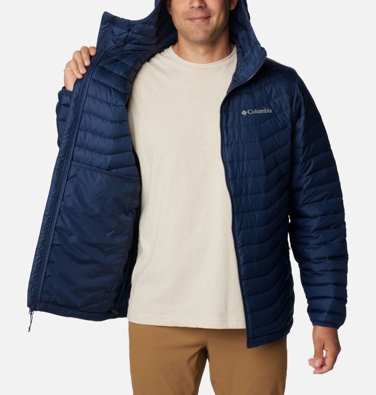 Thumbnail: Men's Westridge Down Hooded Jacket, Color: Collegiate Navy, image 5