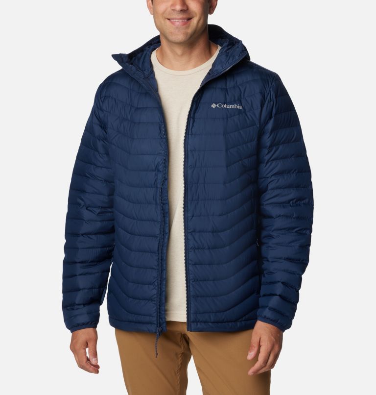 Men's Westridge Down Hooded Jacket, Color: Collegiate Navy, image 8