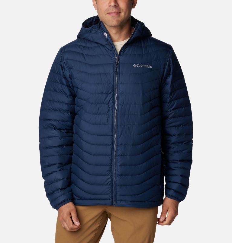 Men's Westridge Down Hooded Jacket, Color: Collegiate Navy, image 1