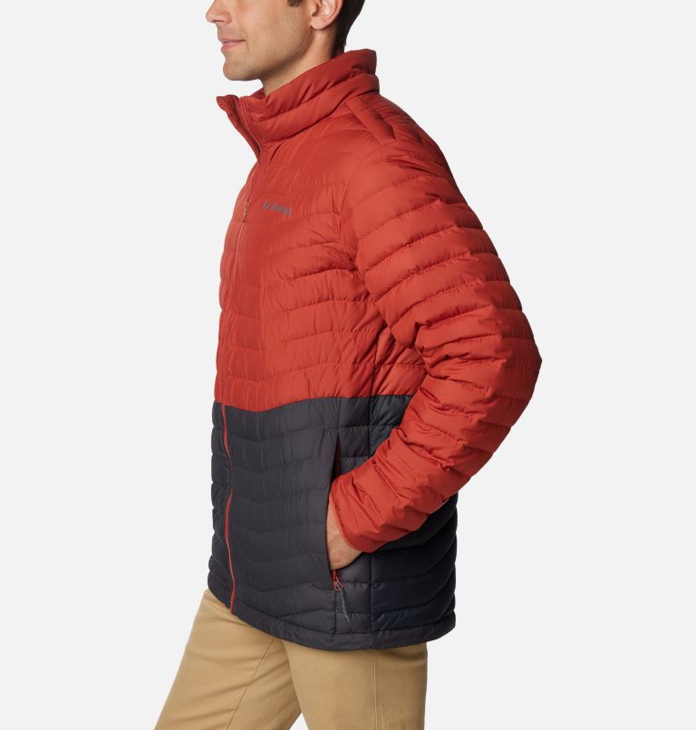 Westridge Down Jacket, Color: Shark, Warp Red, image 3